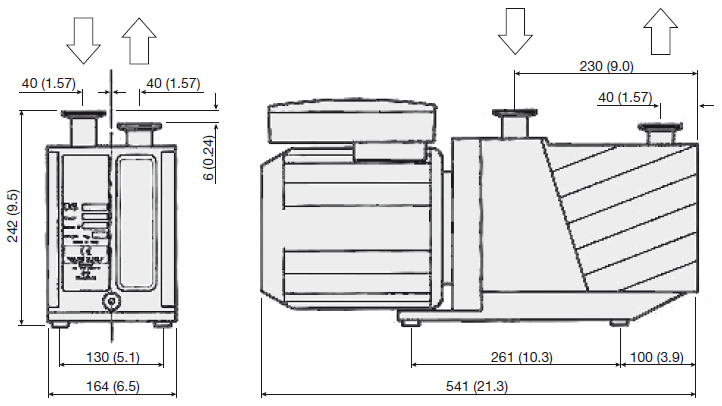 Agilent HS 602 Dimensions, 8499365R002